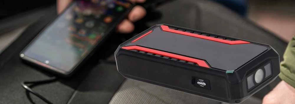 Dedra Powerbank Įkroviklis su variklio užvedimo funkcija, 12000 mAh, LCD ekranas