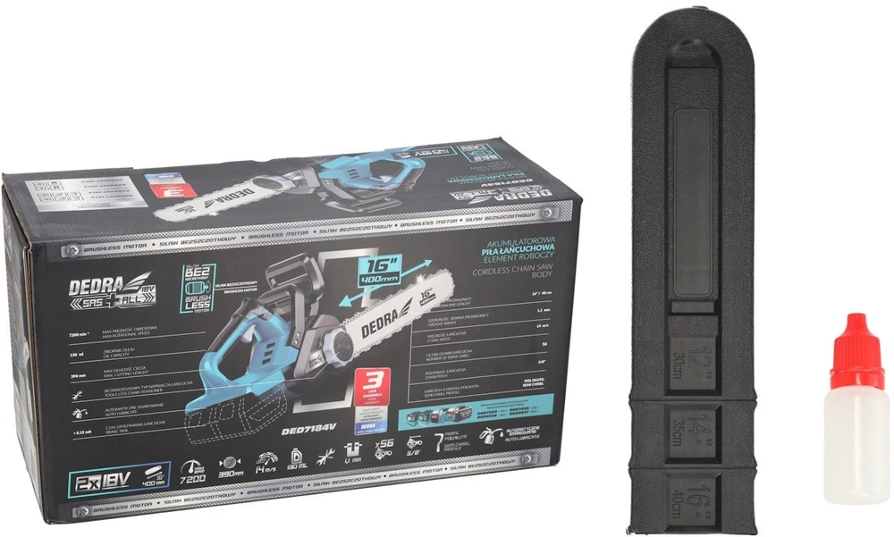 Dedra Piła Grandininis pjūklas 16" 2x18v