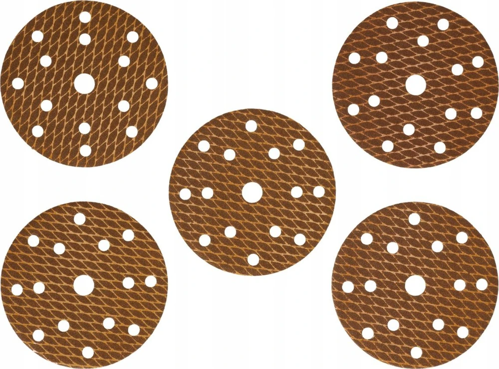 Dedra Tarczki Šlifavimo diskai su apsauga nuo užsikimšimo 150 mm, #100, su lipnia juosta, 5 vnt. rinkinys