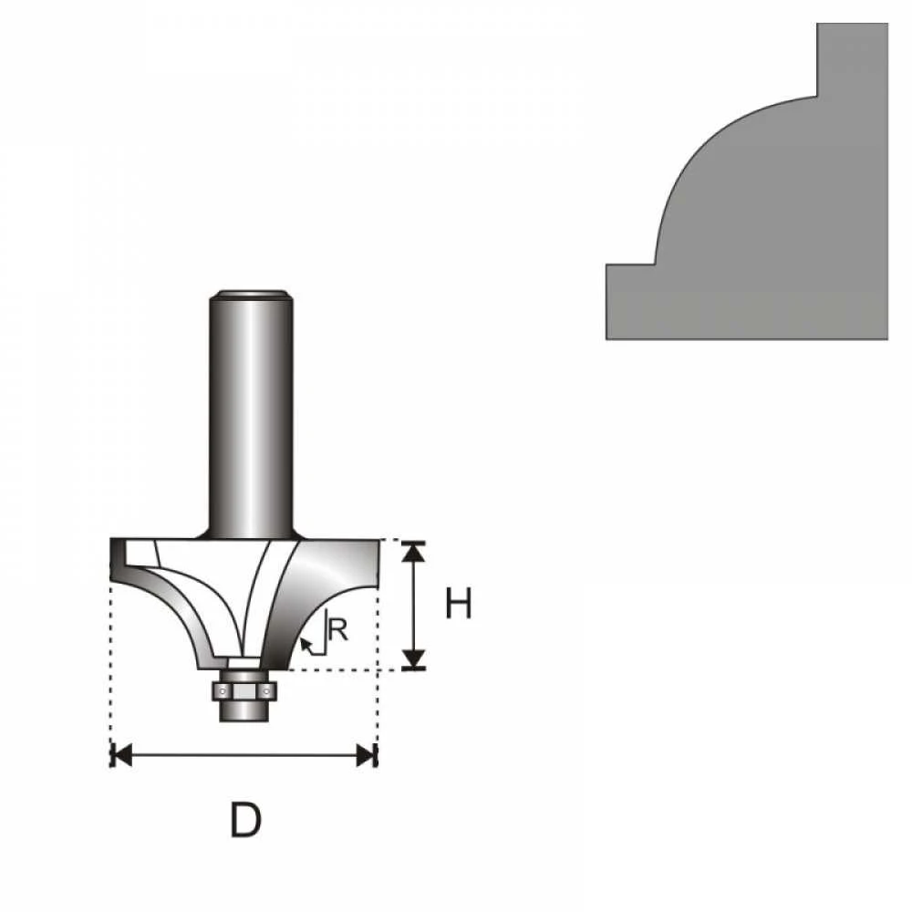 Dedra Freza mediui 6 D 225 H 9 R 476 mm
