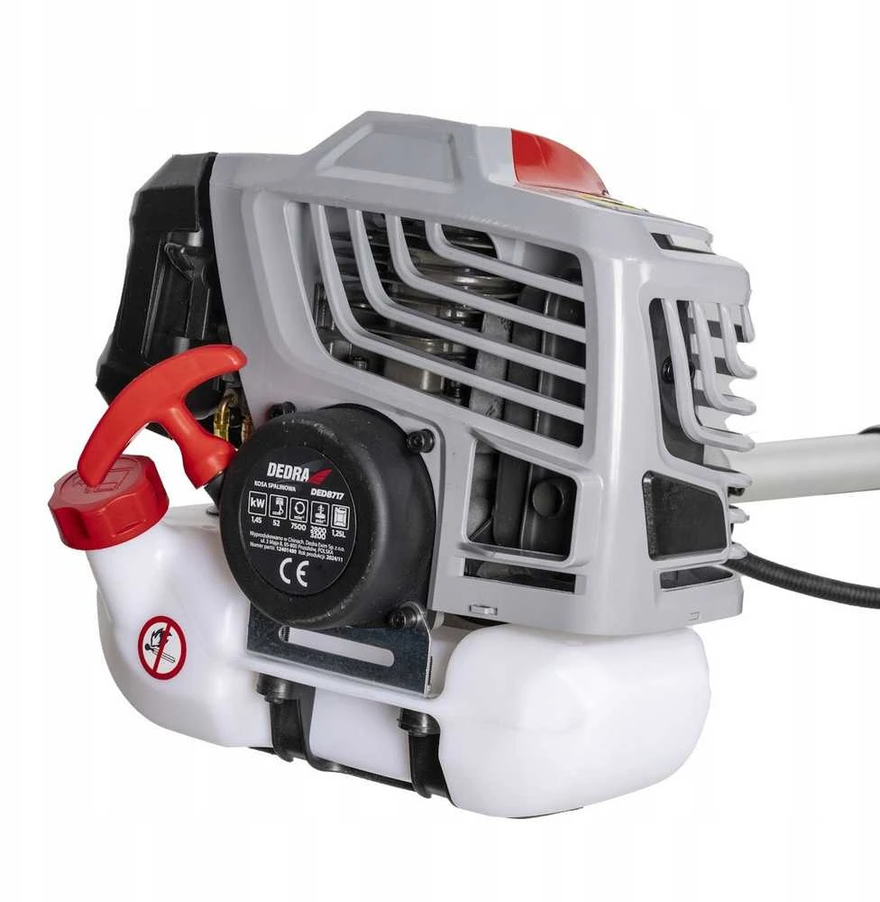 Dedra Kosa Benzininė krūmapjovė 1,45 kW 52cc diržas, galvutė su valu, 3t peilis
