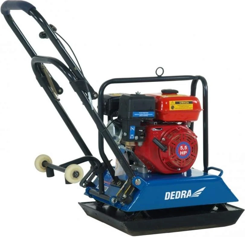 Dedra Vibroplokte 88 kg 55 KM padas 550x420mm juodas guminis kilimelis transportavimo ratukai