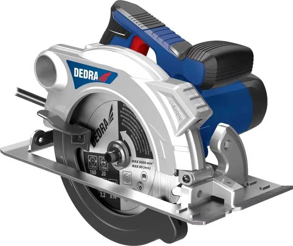 Dedra pjūklas Rankinis pjūklas 1500 W 185 mm lazeris