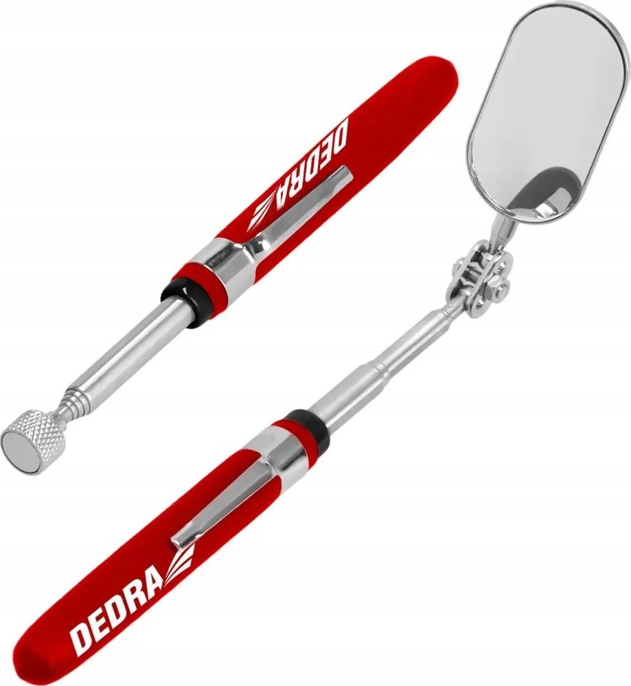 Dedra Lusterko Apžiūros veidrodėlis 50x26 mm ir magnetinis griebtuvas, 2 dalių rinkinys.
