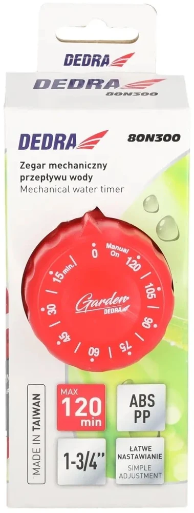 Dedra Vandens srauto mechaninis laikrodis
