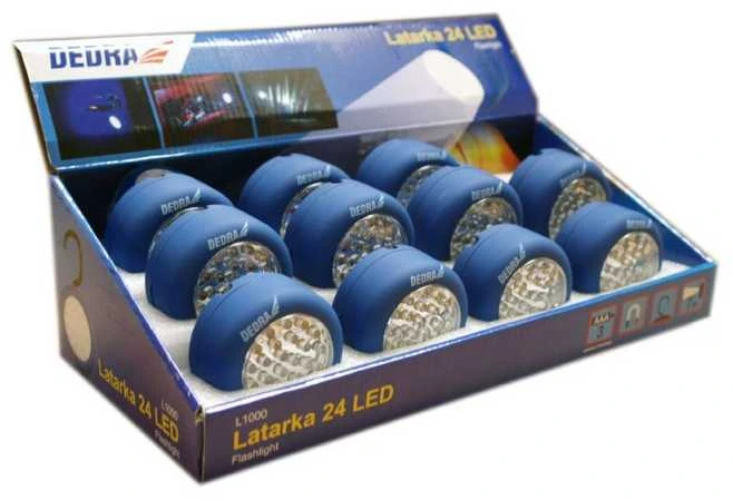 Dedra ibintas 24 LED pakabinamasmagnetas min Usakymas 12 vnt