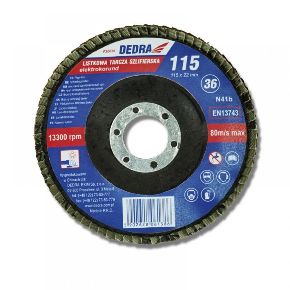 Dedra Veduoklinis lifavimo diskas lapelinis lifavimo diskas 115x22mm 36