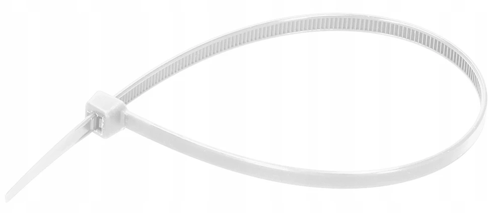 Dedra Nylonowe Nailoniniai kabelių raiščiai, balti, 3,6x200 mm (25 vnt.)