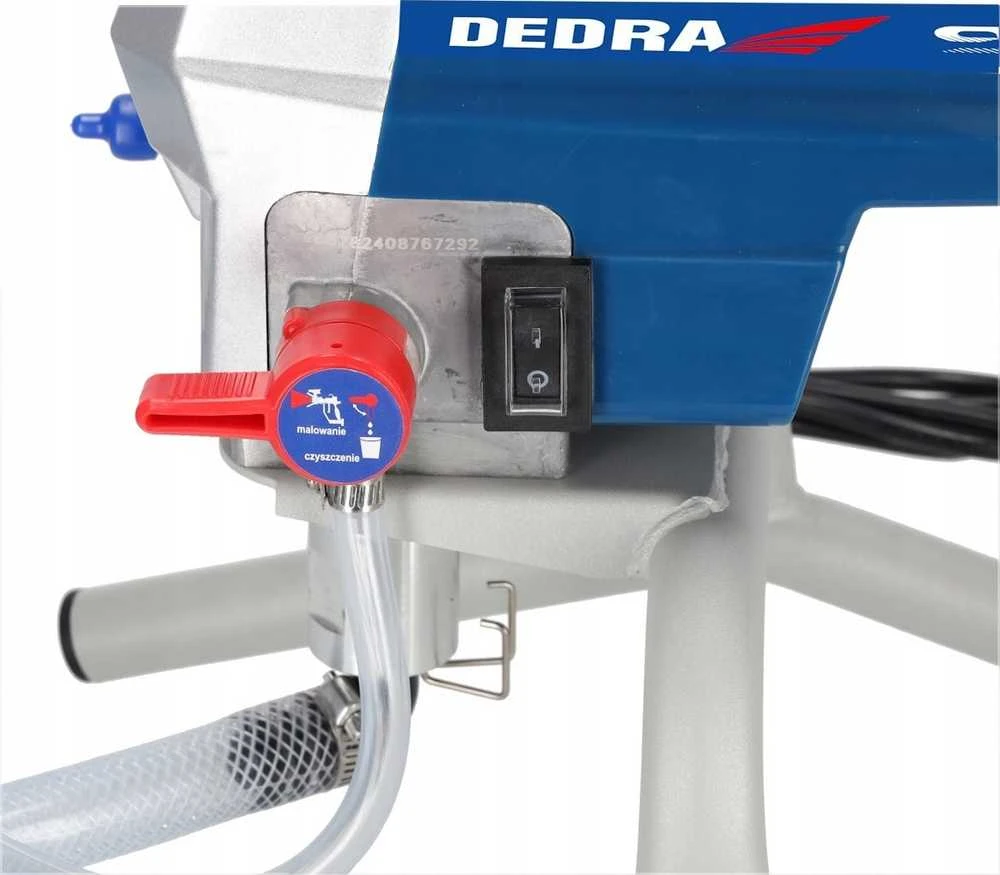 Dedra ‎Agregat Hidrodinaminis dažymo įrenginys 950 W, 2 l/min., 15 m žarna, 517 pistoletas