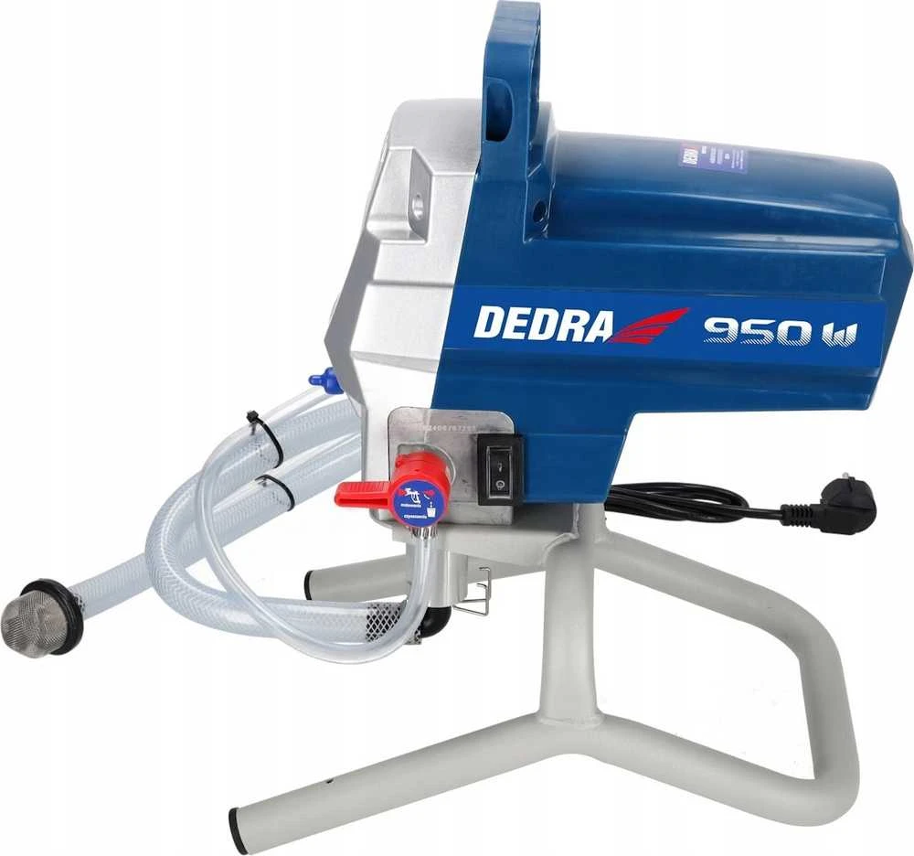 Dedra ‎Agregat Hidrodinaminis dažymo įrenginys 950 W, 2 l/min., 15 m žarna, 517 pistoletas