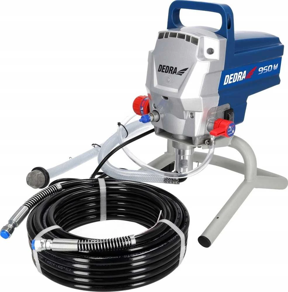 Dedra ‎Agregat Hidrodinaminis dažymo įrenginys 950 W, 2 l/min., 15 m žarna, 517 pistoletas