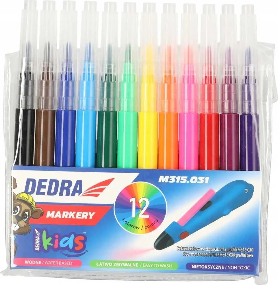 Dedra Wymienne Keičiamieji žymekliai, 12 vnt. rinkinys, skirti m315.030