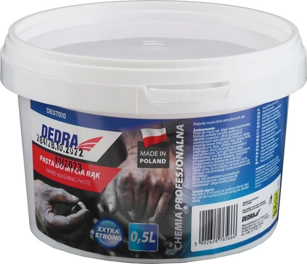 Dedra Darbuotojų saugos ir sveikatos pasta rankoms plauti 0,5 l