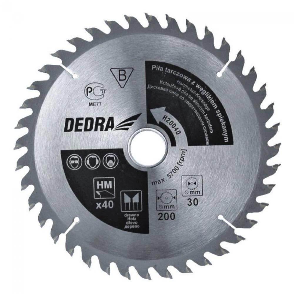 Dedra Diskinis pjuklas mediui su kietm 60d 210x30mm
