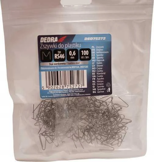 Dedra Zszywki Plastikinės sąvaržėlės rs46