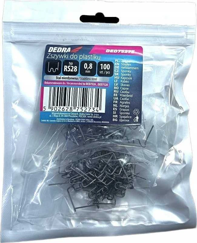 Dedra Zszywki Plastikinės sąvaržėlės rs28
