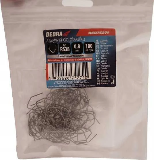 Dedra Zszywki Plastikinės sąvaržėlės rs38