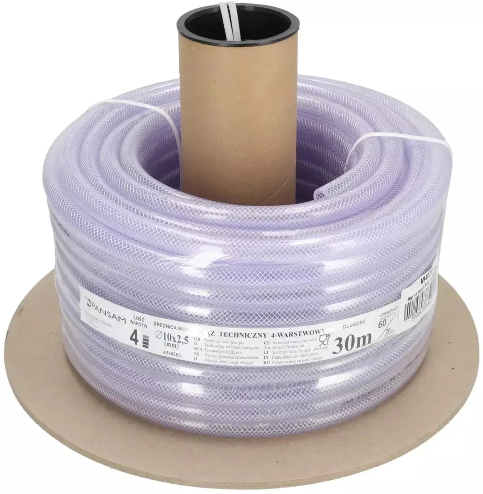 Dedra Žarna PVC žarna ant ritės 10x15mm 30m