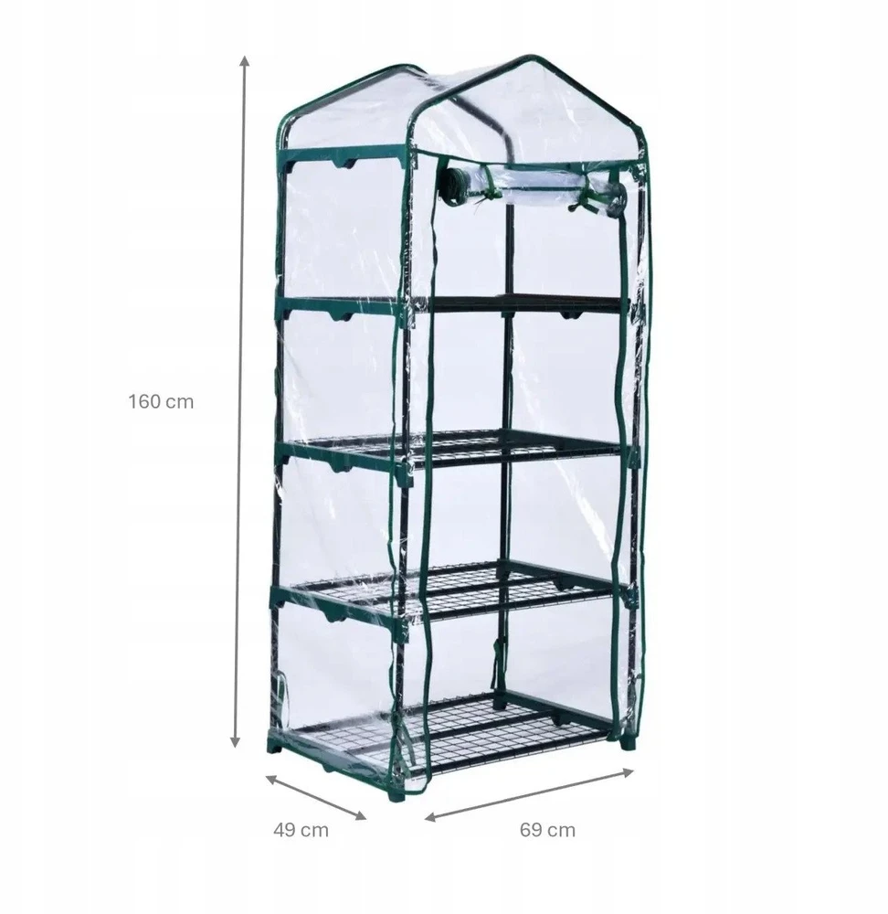 Dedra Szklarnia Sodo šiltnamis 69x49x160cm, PVC