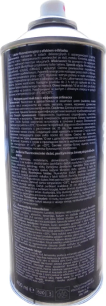 Dedra Priedai daugiafunkciniams įrankiams Purškiami dažai Fluorescencinis lakas SUPER COLOR Geltonas 400ML