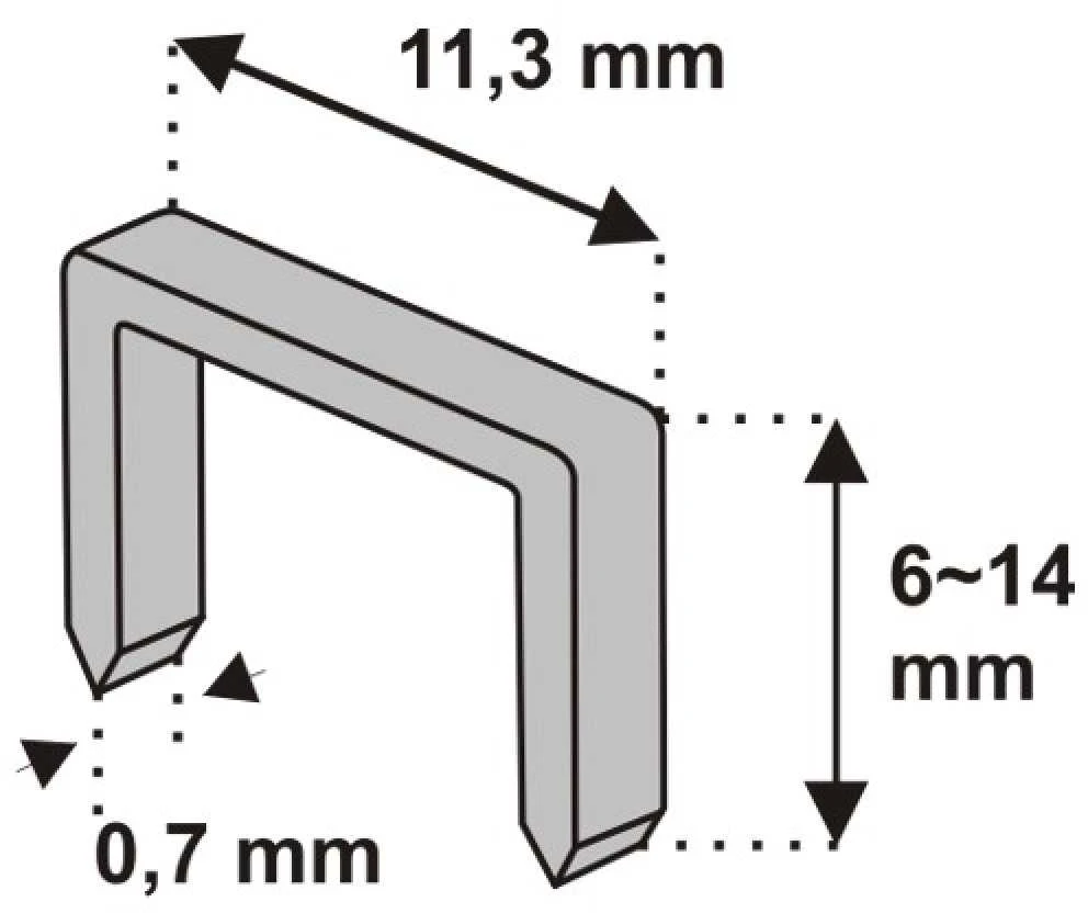 Dedra Metaliniai segtukai Nr53 12mm