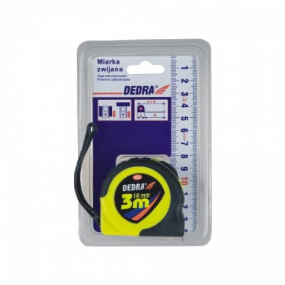 Dedra Rulete 3m16mm gumuota stop