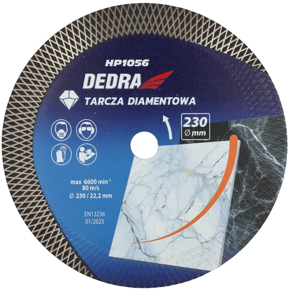 Dedra Tarcza Deimantinis diskas 230 mm rombo formos