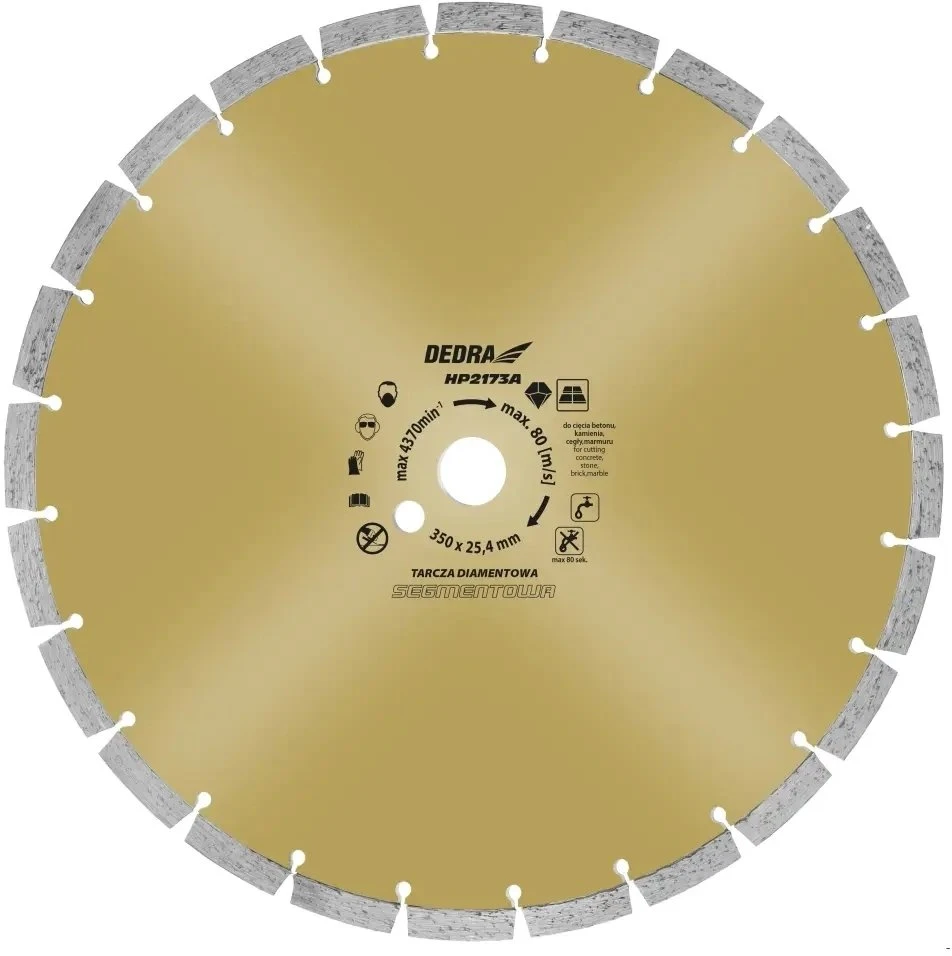 Dedra Tarcza Betono pjovimo diskas 350x25,4 mm #ded8836