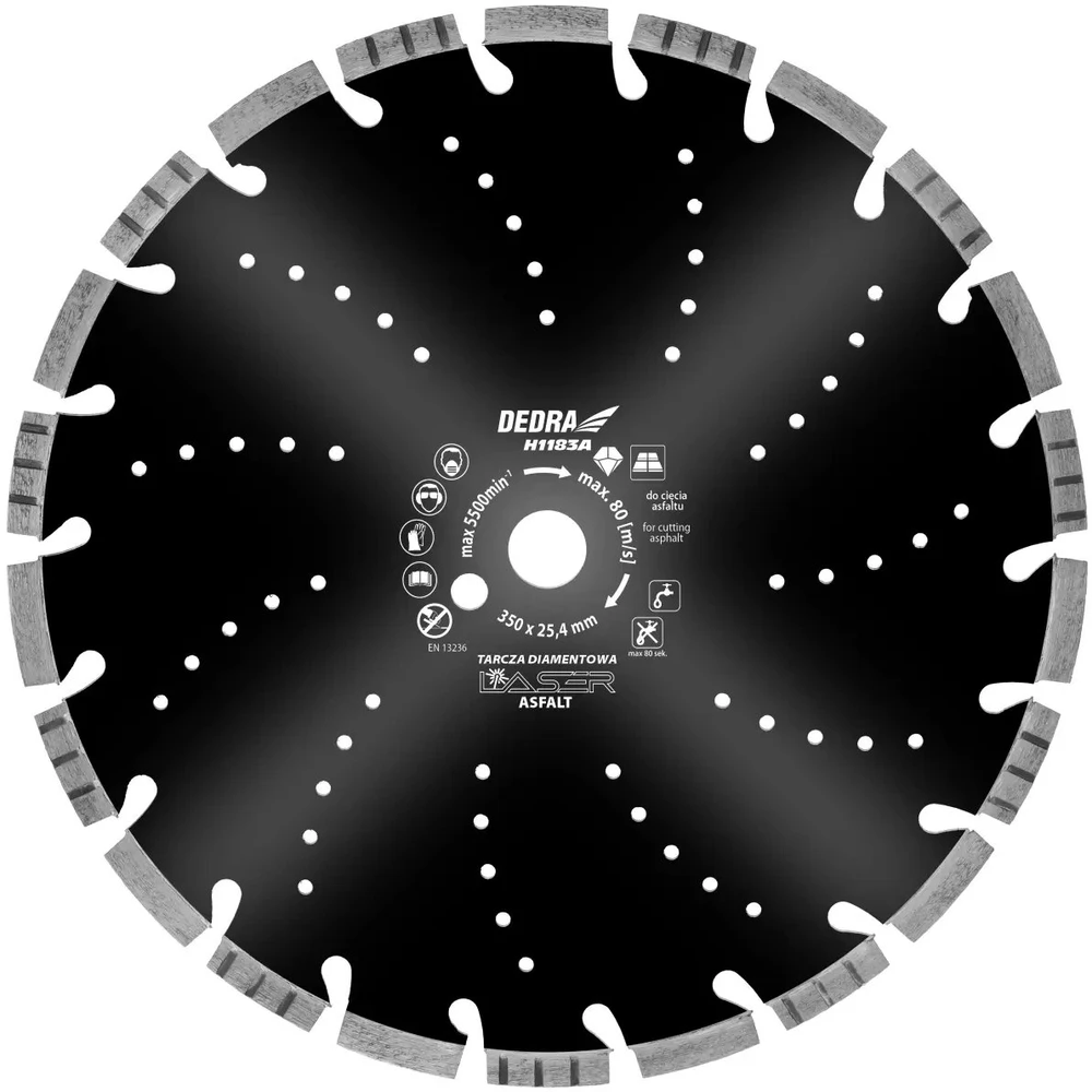 Dedra Tarcza Asfalto lazerio skydas 400x25,4 mm #ded8837