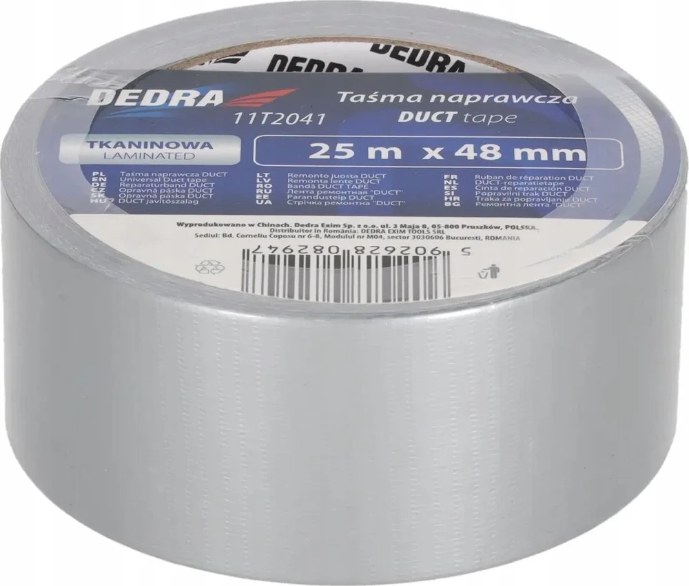 Dedra Taśma Tekstilinė remonto juosta „ortakiui“ 48 mm x 25 m