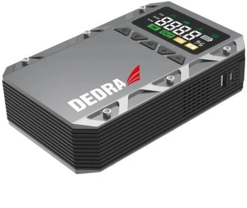 Dedra Powerbank su variklio užvedimo ir kompresoriaus funkcija 12000 mAh, 150 psi, LED skaitmeninis ekranas