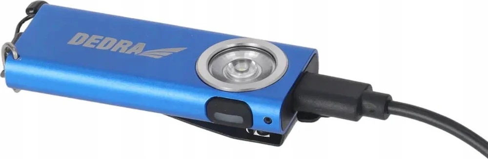 Dedra Žibintuvėlis, Plonas LED žibintuvėlis raktams, 210 lm, USB-C