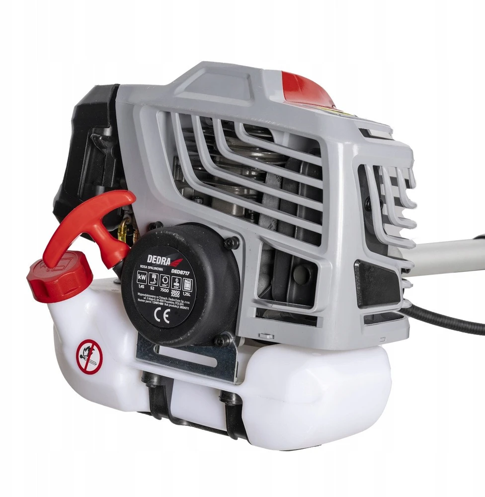 Dedra Kosa Benzininė krūmapjovė 1,45 kW 52cc diržas, galvutė su valu, 3t peilis