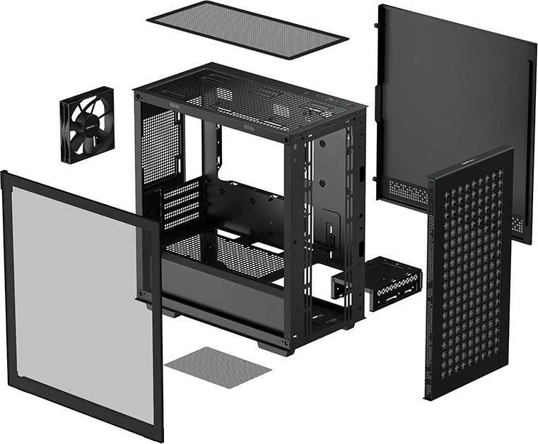 Korpusas Deepcool CH370 Juodas, Micro ATX