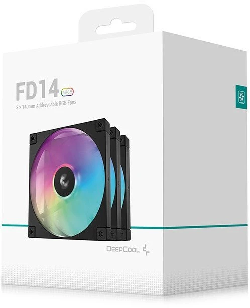 Deepcool FD14 ARGB ventiliatoriai – pakuotė