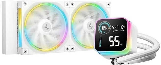 DeepCool LQ240 skysčio aušintuvas su temperatūros ekranu