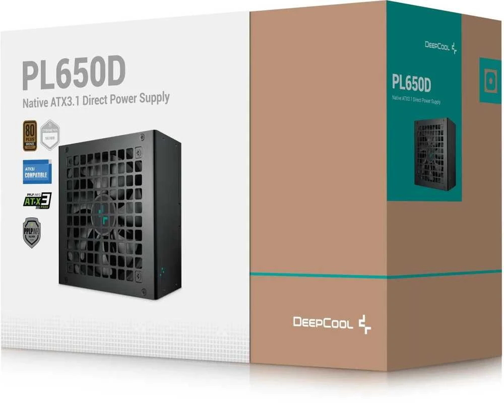 „Deepcool 80Plus Bronze“ maitinimo blokas | PL650D-FC | 650 W
