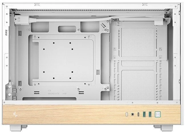 DeepCool CH260 WOOD korpusas, baltas