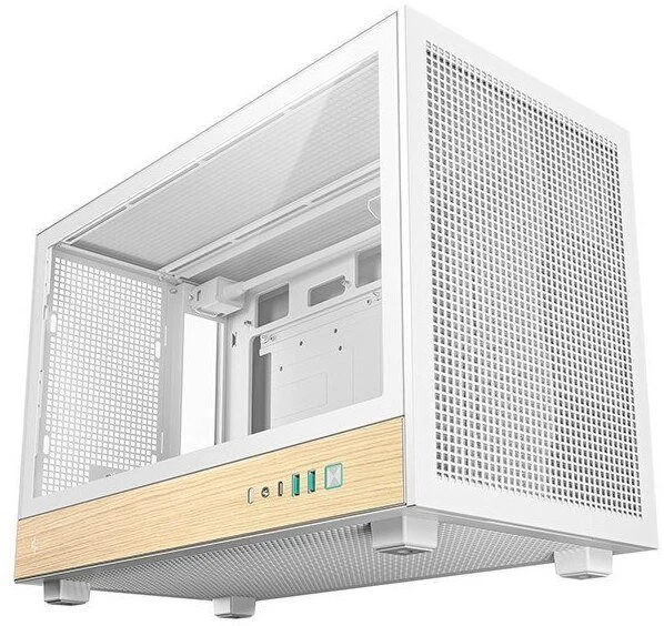 DeepCool CH260 WOOD korpusas, baltas