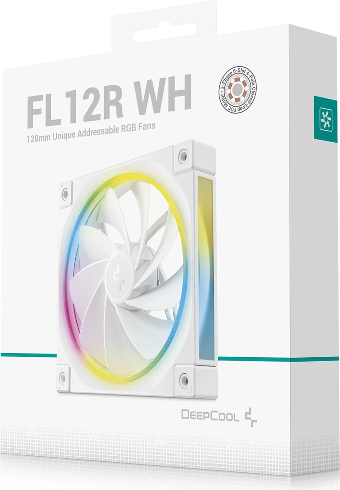DeepCool FL12R WH ventiliatorius su LED apšvietimu