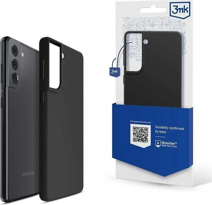 3MK Silicone Dėklas Samsung Galaxy S22 5G S901 juodos spalvos