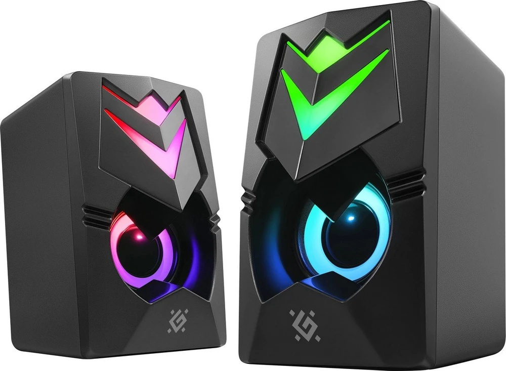 Kompiuterio kolonėlės PC Speakers 2.0 DEFENDER J4 2.0 6W LED USB juodas
