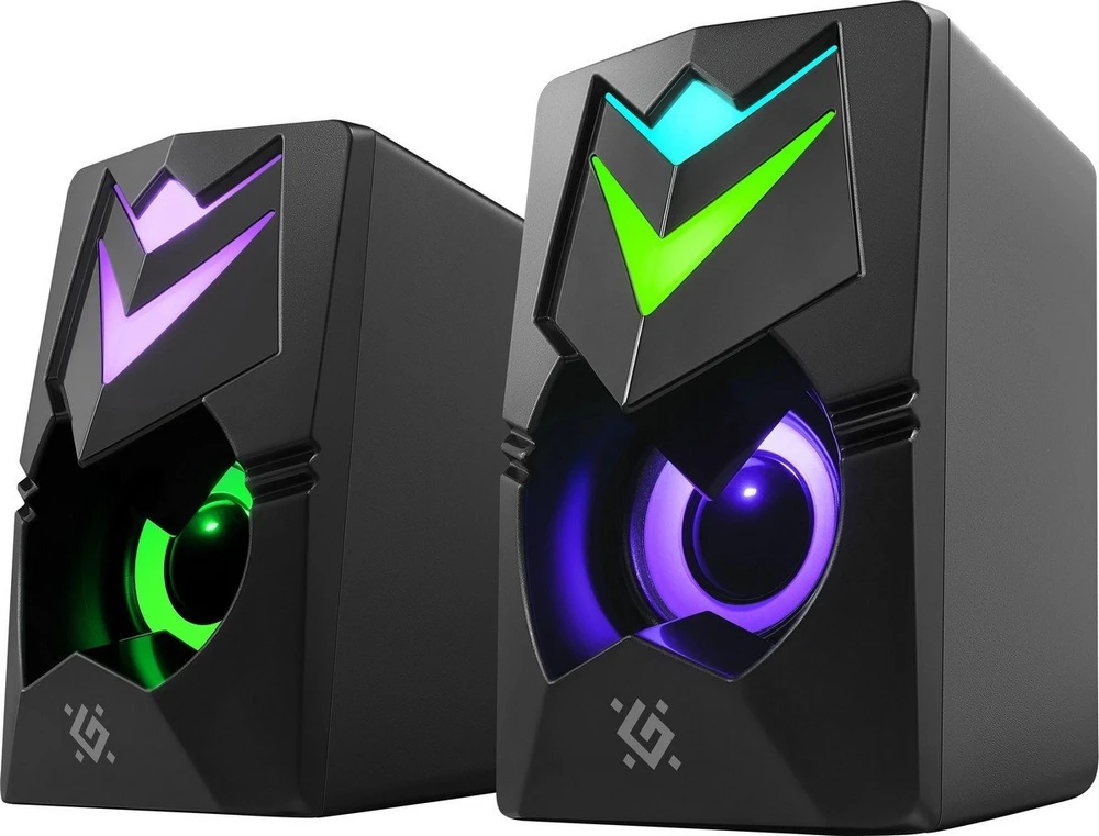 Kompiuterio kolonėlės PC Speakers 2.0 DEFENDER J4 2.0 6W LED USB juodas