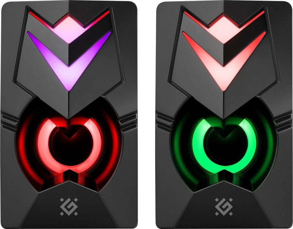 Kompiuterio kolonėlės PC Speakers 2.0 DEFENDER J4 2.0 6W LED USB juodas