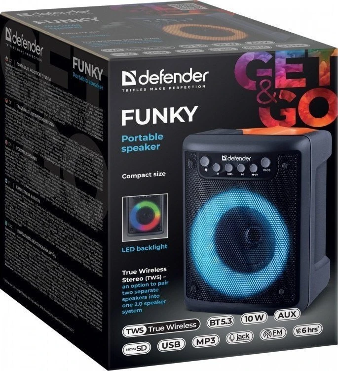 Kompiuterio kolonėlės Defender Stilingas 10 W „Bluetooth“ garsiakalbis