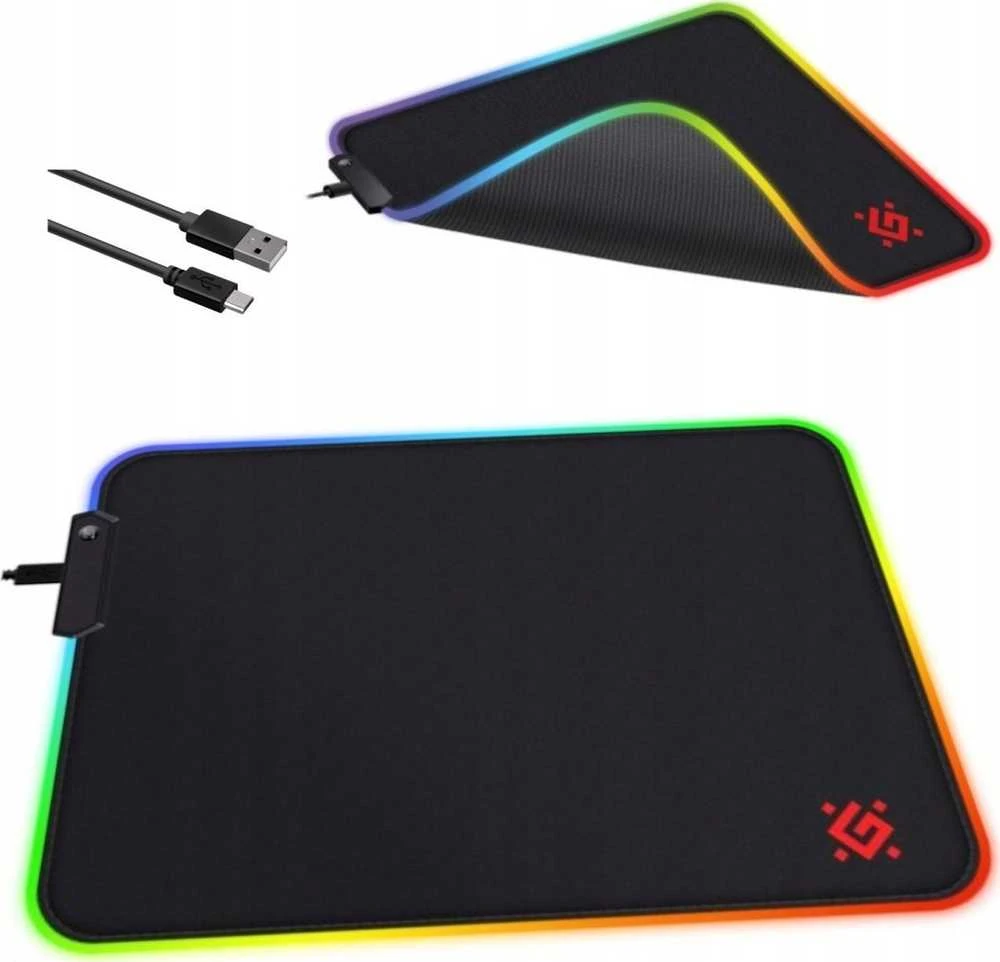 Kilimėlis Defender Gaming Juodas L LIGHT 350x300x4 mm (50008)