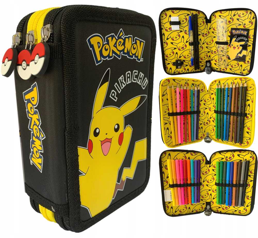 Defort TRIVYBĖS DĖKLĖLIS SU POKEMON PIKACHU ST. MAJEWSKI