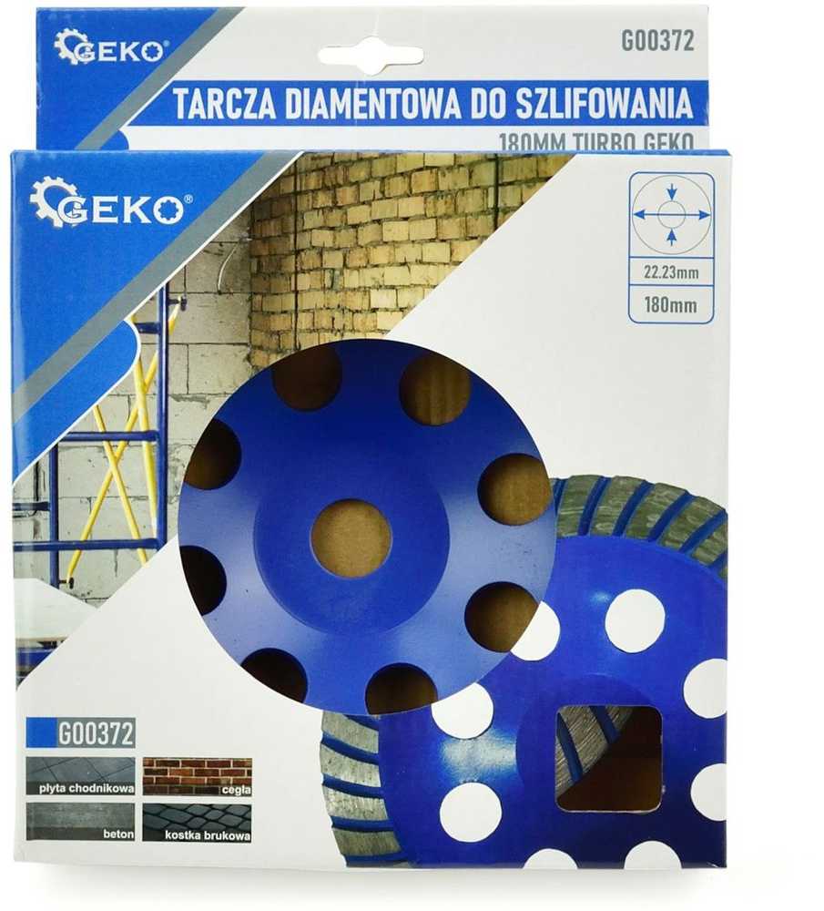 Deimantinis šlifavimo diskas Geko G00372; 180x22,2 mm