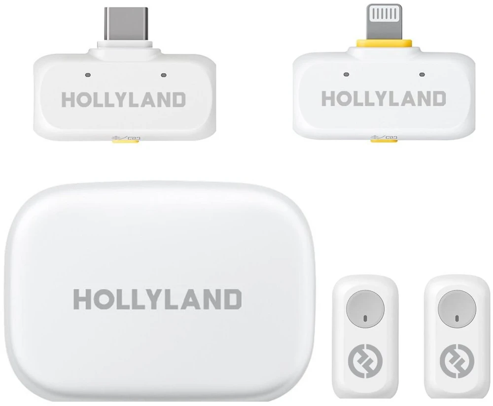 Mikrofonas Hollyland Lark A1 Combo balta