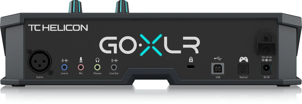 TC Helicon GO XLR – maišytuvas ir sempleris transliacijoms